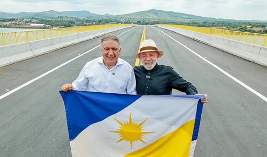 Lula ao lado de Laurez Moreira | Foto: Ricardo Stuckert | PR