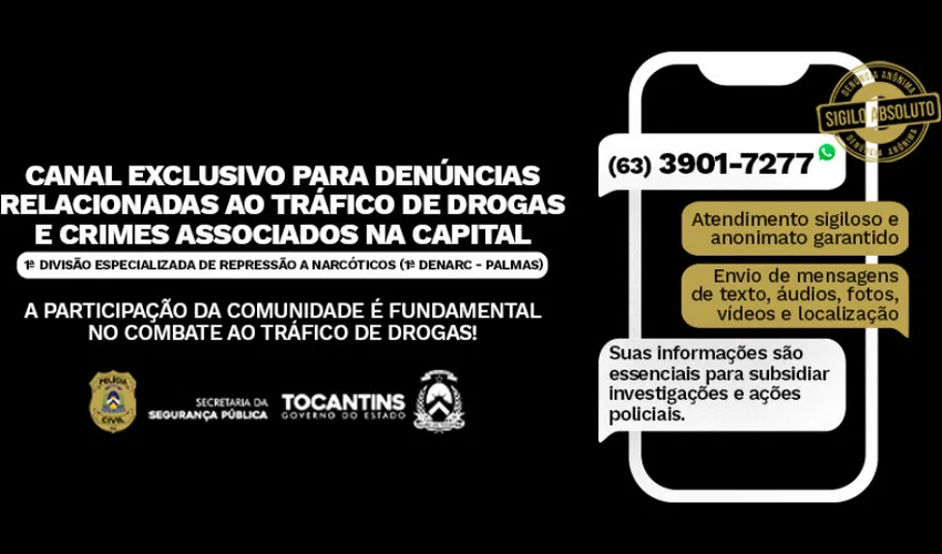 Foto: Divulgação SSP | TO 